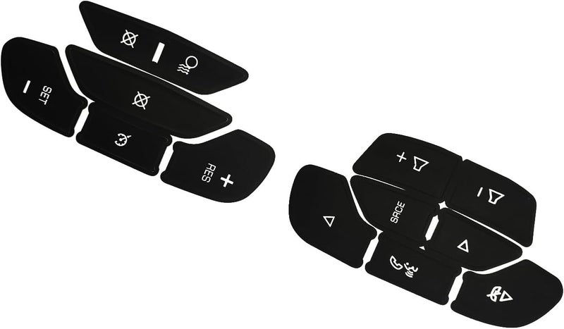 AtticZone Steeing Wheel Dash Button Repair Kit Stickers Decals Compatible with GM GMC Yukon Acadia Sierra, Chevrolet Silverado Tahoe Suburban 2006-2014, 2Pcs - Image 5